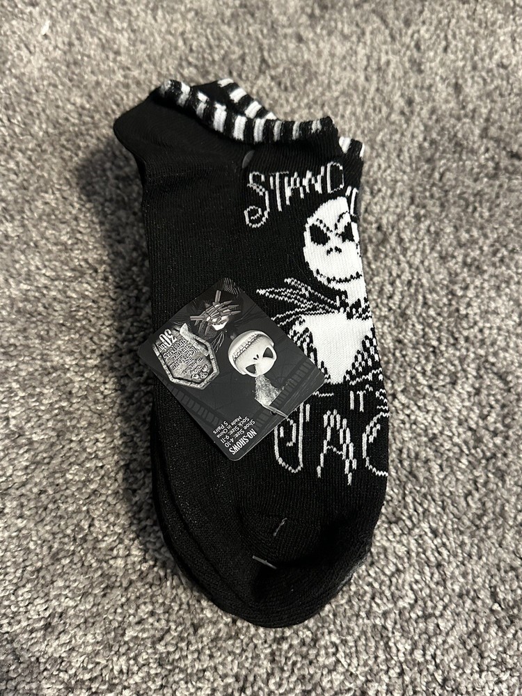 Nightmare Before Christmas Women’s Black No Show Socks 5 Pairs