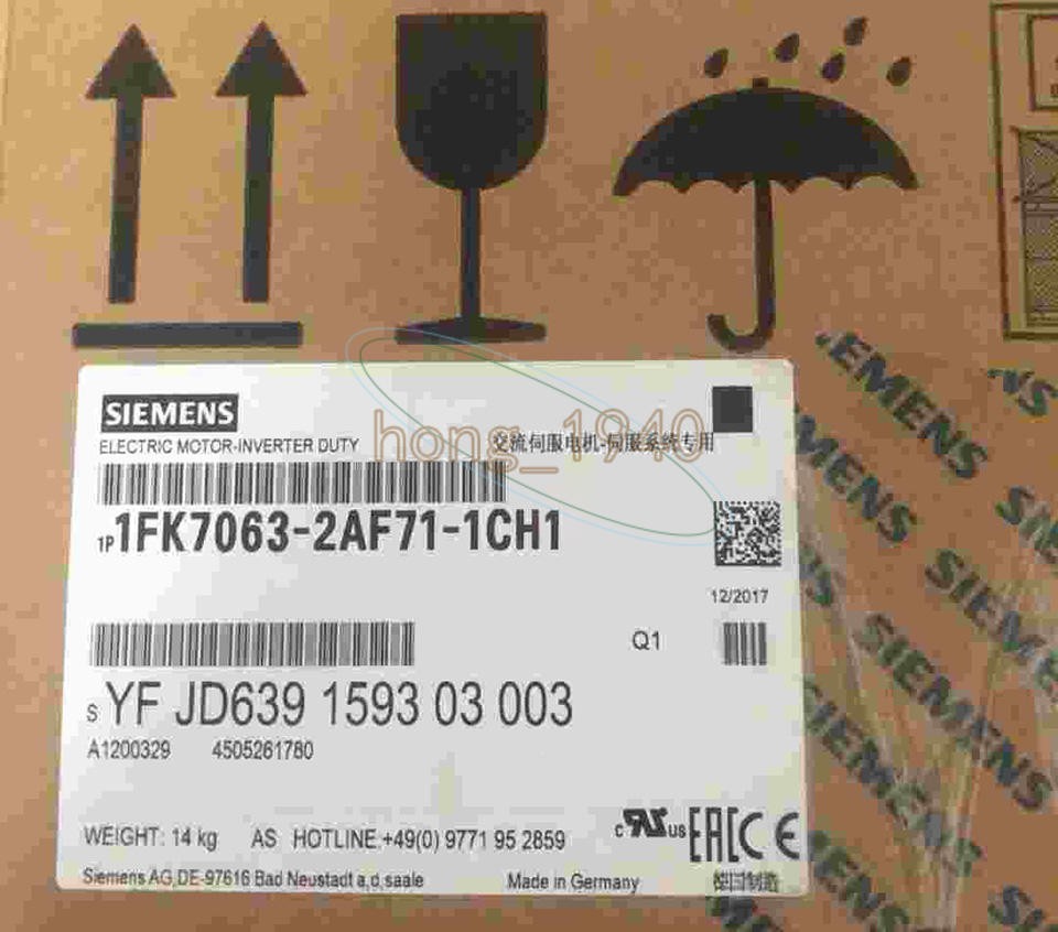 1PC New Siemens servo motor 1FK7063-2AF71-1CH1