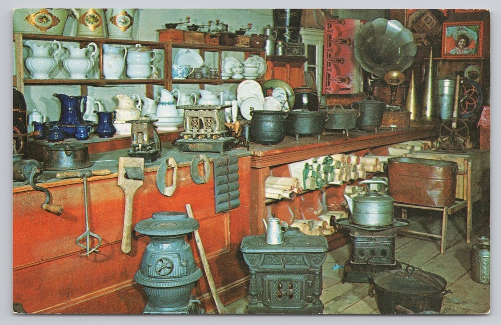 Virginia City Montana, Old General Store, Vintage Postcard