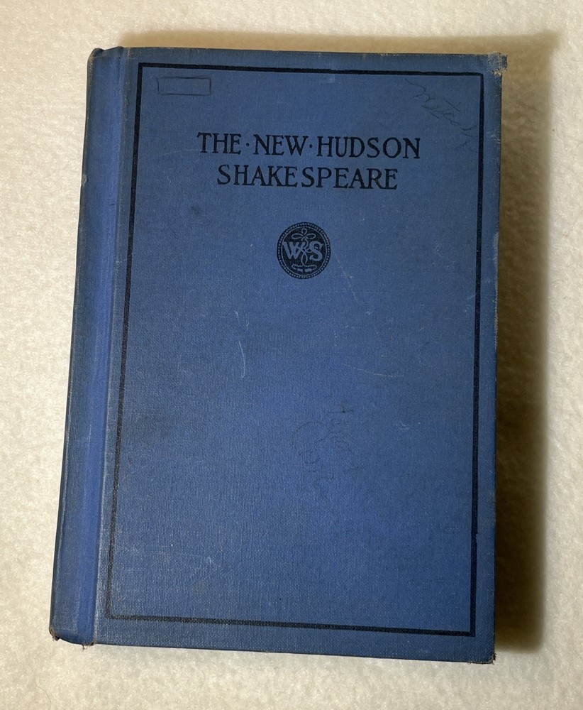 Vintage Blue Hardcover The New Hudson Shakespeare Book Ginn and Company 1937