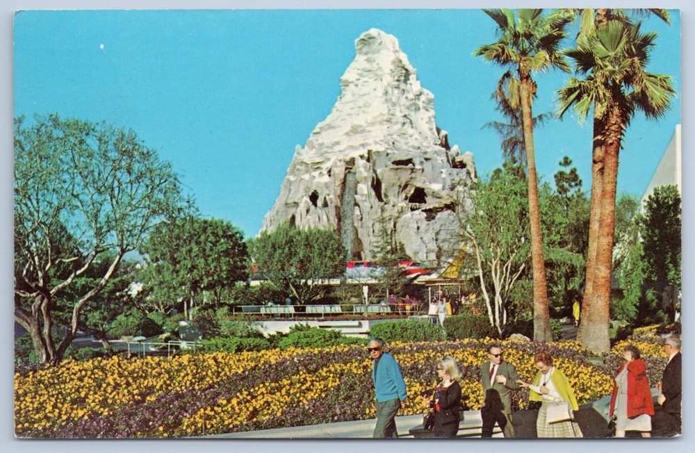 CA Disneyland Matterhorn Mountain Magic Kingdom c1965 Chrome Postcard
