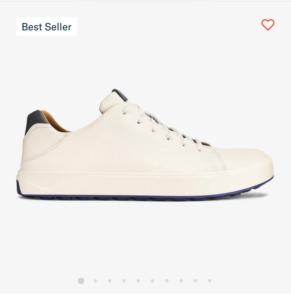 Brand New Olukai Wai’alae White/Navy blue  Size 11 Mens Golf Shoes $175