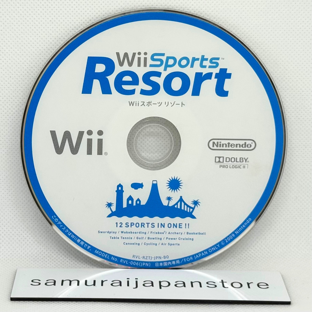 Wii Sports Resort Nintendo Wii Disc Only Used Tested Japanese ver