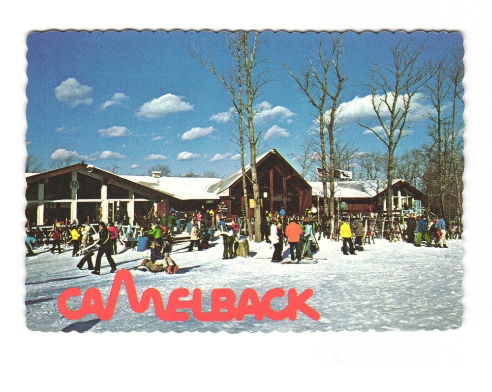Camelback Ski Area in the Poconos Tannersville PA Vintage postcard unposted
