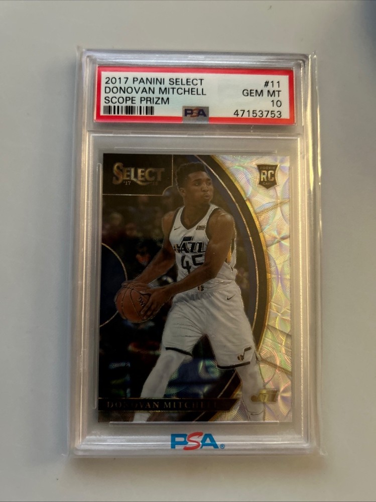 2017 Panini Select Donovan Mitchell #11 Scope Prizm (RC) PSA 10!