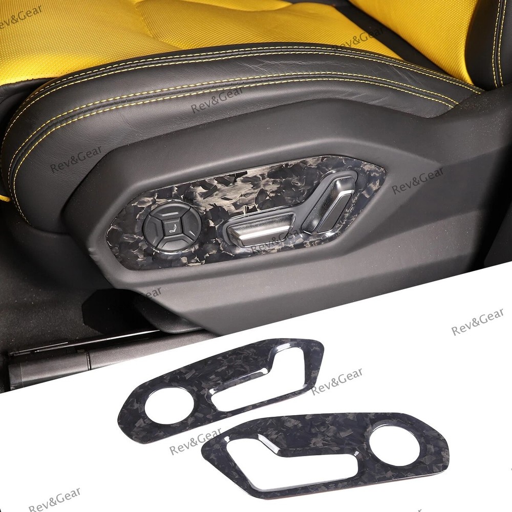 Forged Carbon Fiber Seat Adjust Switch Panel Trim for LAMBORGHINI URUS 2018-2025