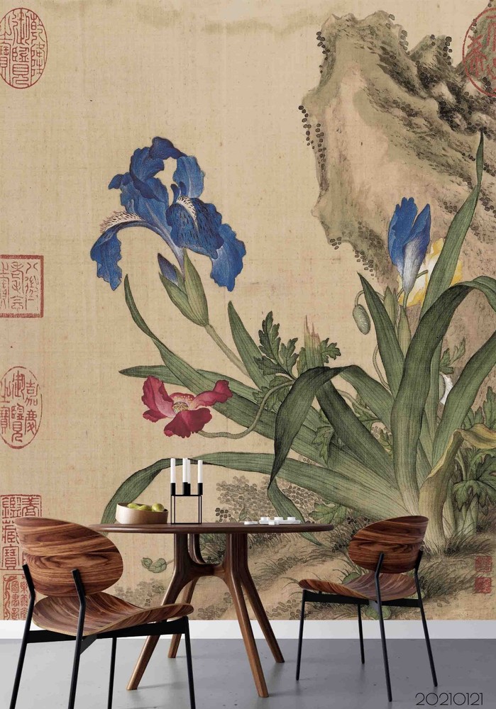 3D Lang Shining Chinese Painting Wall Murals Wallpaper Murals Wall Sticker 5