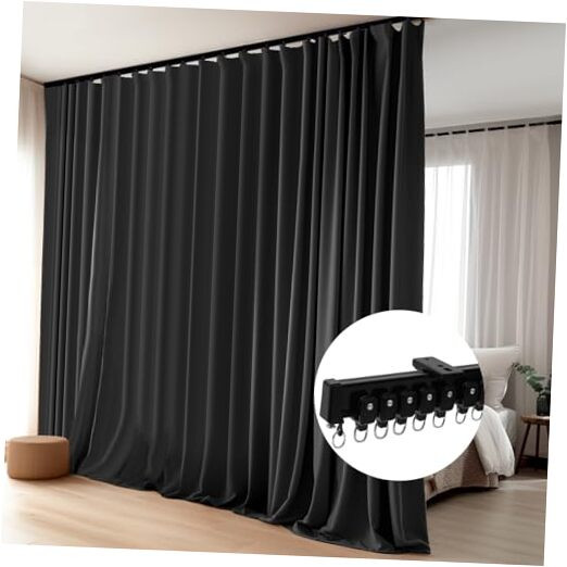 Room Dividerout Curtains Flexible Sliding Tracks 108