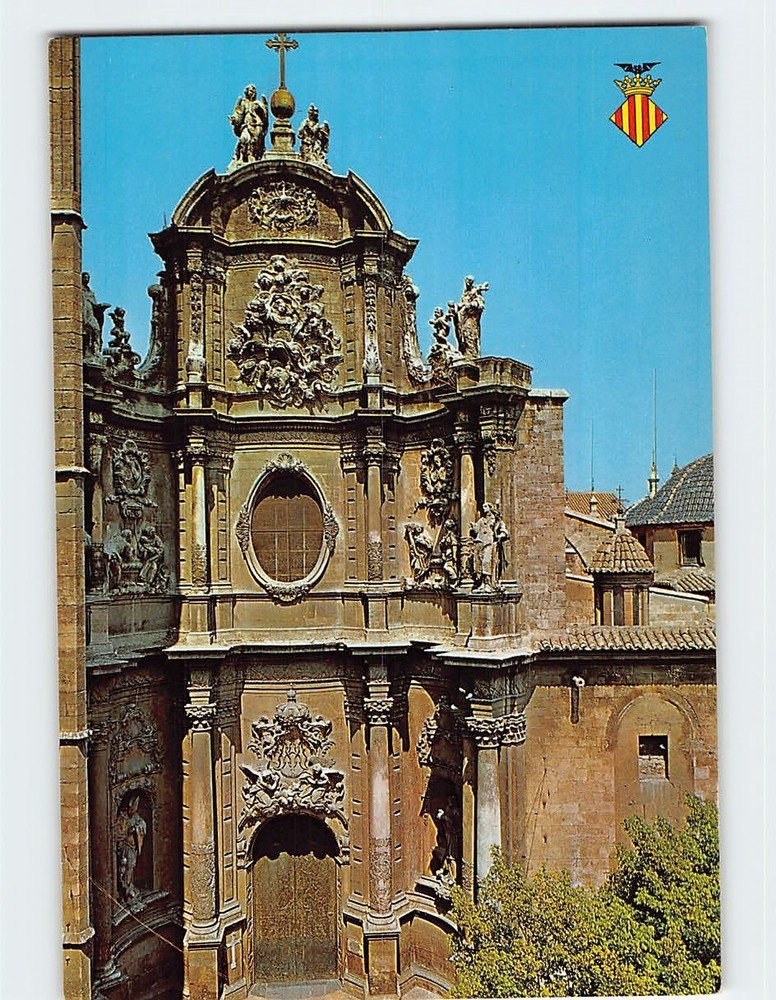 Postcard Irondoor of the Cathedrale Valencia Spain