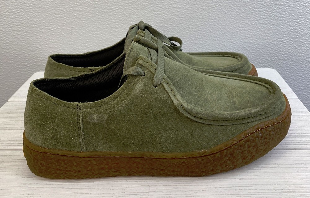 Camper Peu Terreno Shoes Mens Size US7 EU40 Green Suede Lace Up Round Toe Casual