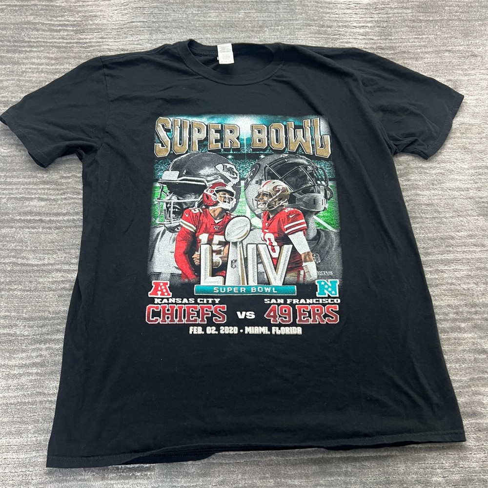 49ers Chiefs Shirt Sz XL Mens Super Bowl LIV 2020 NFL San Francisco Kansas City