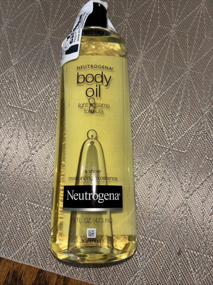 Neutrogena Body Oil Light Sesame Formula Dry Skin Moisturizer 16 FL OZ