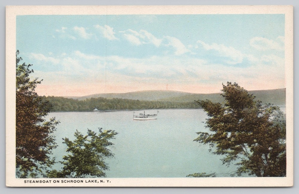 Steamboat Schroon Lake New York NY Postcard