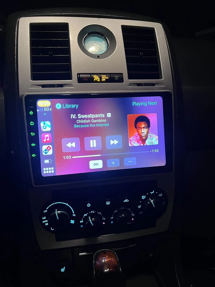 4+64G For Chrysler 300C 2004-2007 Apple Carplay Car Stereo Radio GPS Android 13