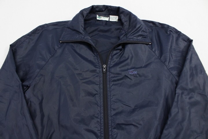 Vintage Lacoste Club Jacket Windbreaker Navy Men's Size Small