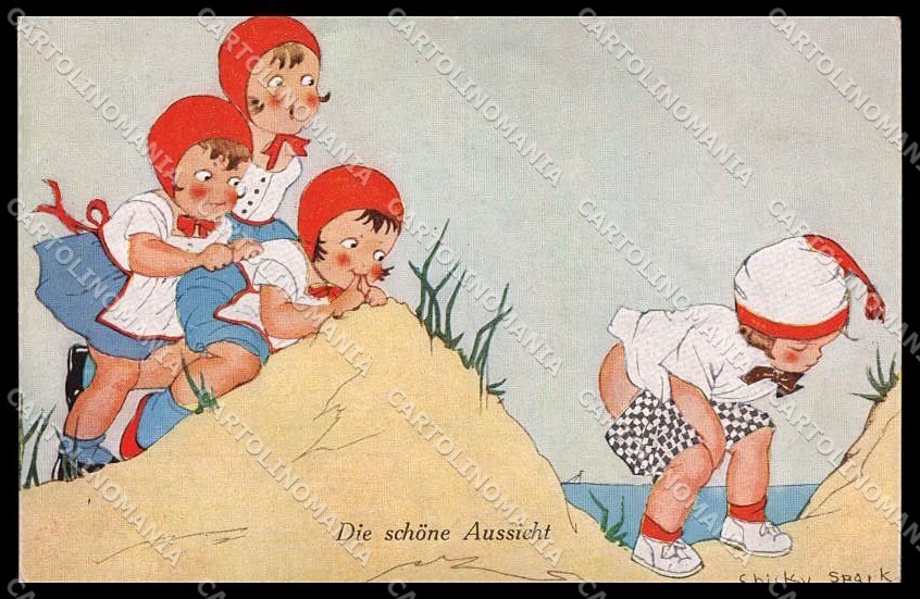 Artist Signed Chicky Spark Children serie 979 pc ZG4396