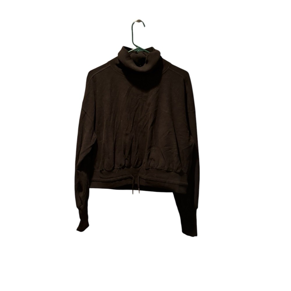 Sweaty Betty Melody Luxe Fleece Pullover Black Medium NWT