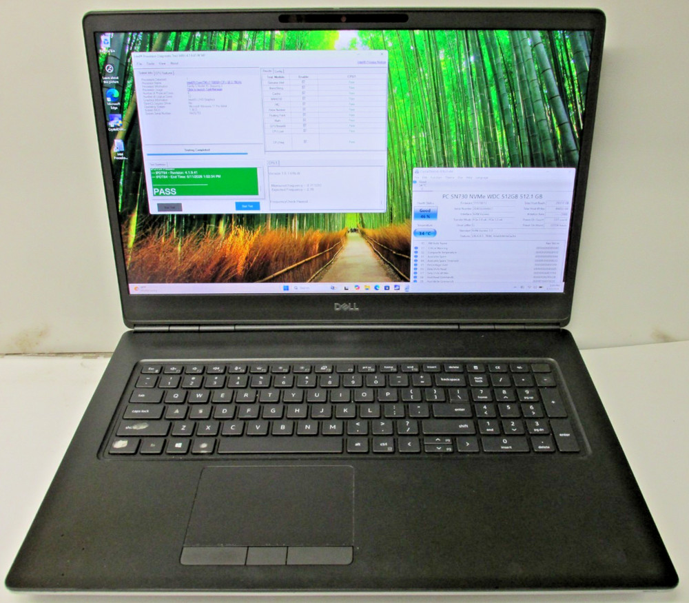 Dell Precision 7750 Intel i7-10850H 2.7 GHz 32 GB RAM 512 GB SSD Quadro RTX 5000
