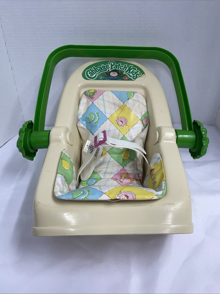 Vintage Cabbage Patch Kids Doll Carrier Car Seat Coleco Baby Toy 1980s