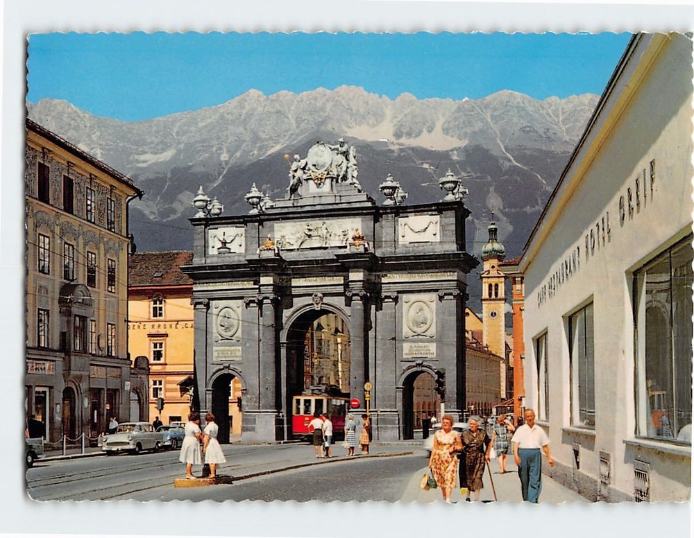 Postcard Triumphal Arch Innsbruck Austria