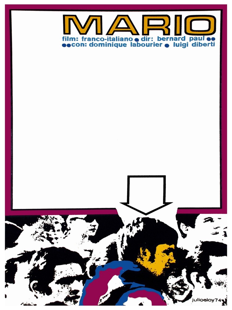 Mario film Franco-Italiano Decoration Poster.Graphic Art Interior design. 3519