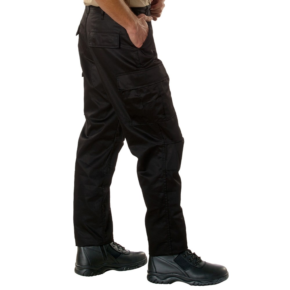 7971-S Rothco Military Fatigue Tactical BDU Cargo Pants [Black,Small]