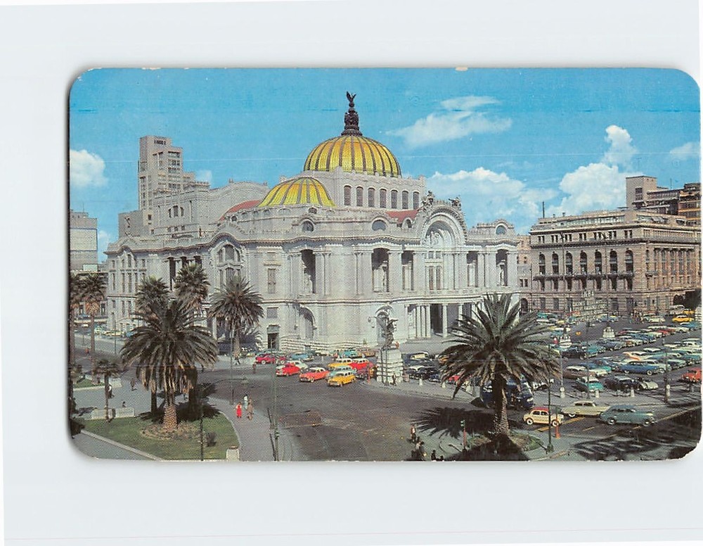 Postcard Palace of Fine Arts Cultural Center of Mexico Mexico