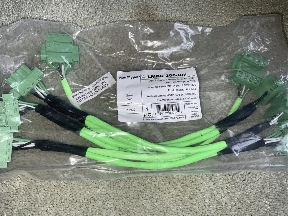 WATTSTOPPER LMBC-300-H6 MSTP CABLE HARNESS FOR LMBC-300