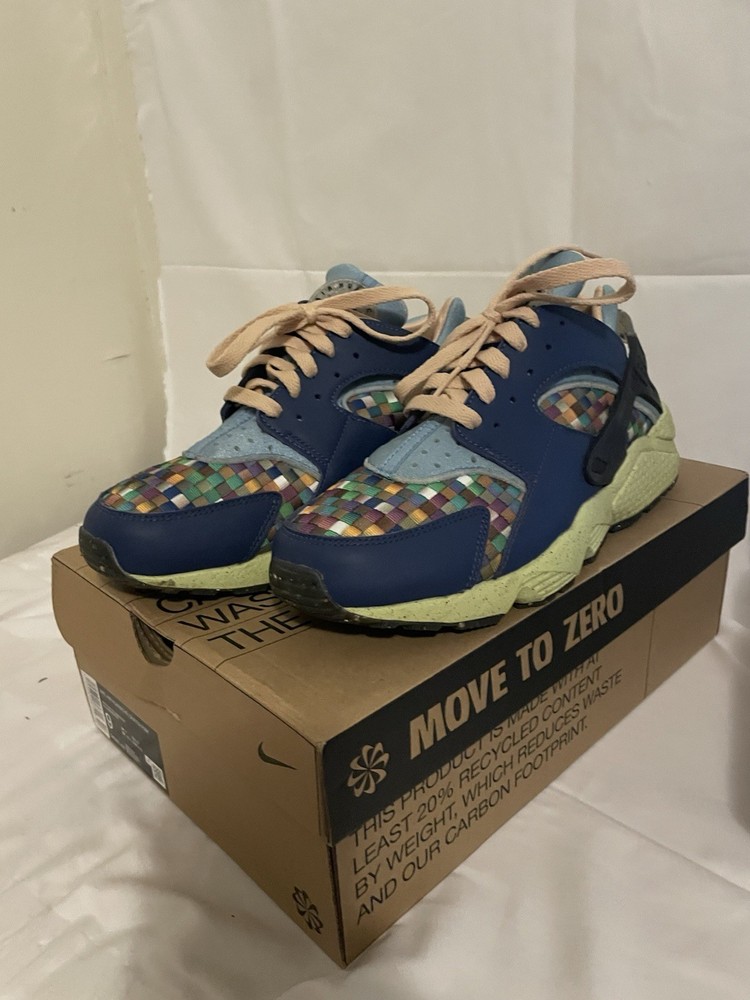 Nike Air Huarache Crater PRM Blue Multi-Color Men’s Size 9 DM0863-400