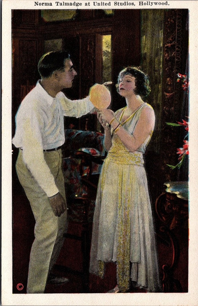Norma Talmadge United Studios Hollywood Silent Film Star Postcard 1920s