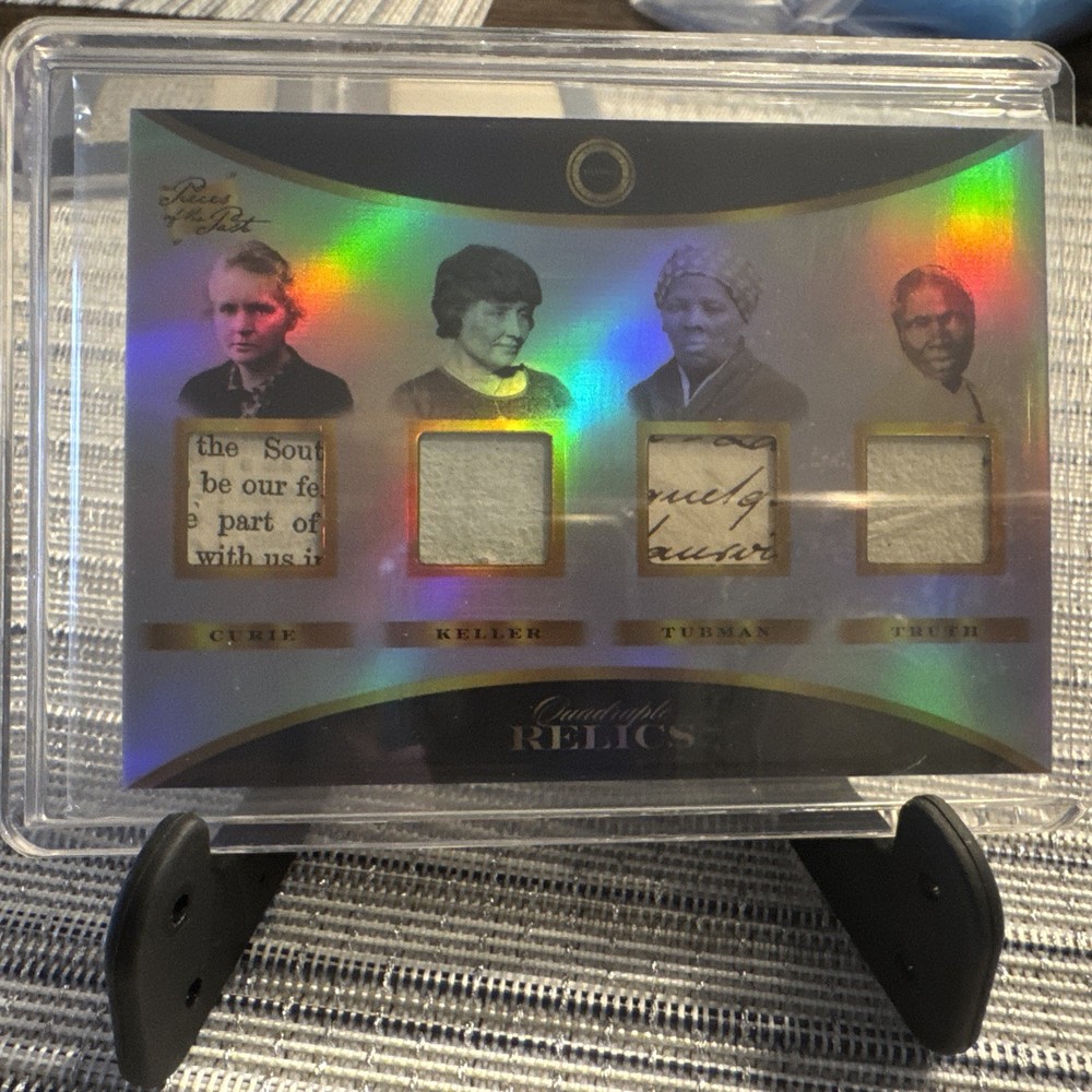 2024 Pieces of the Past 1800s Edition QUAD Relic CURIE,KELLER,TUBMAN,TRUTH