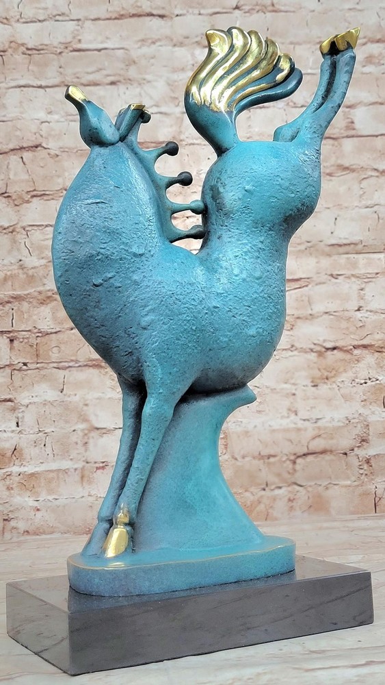 Abstract Chinese Surrealist Bronze Tang Horse Sculpture Original Design-image
