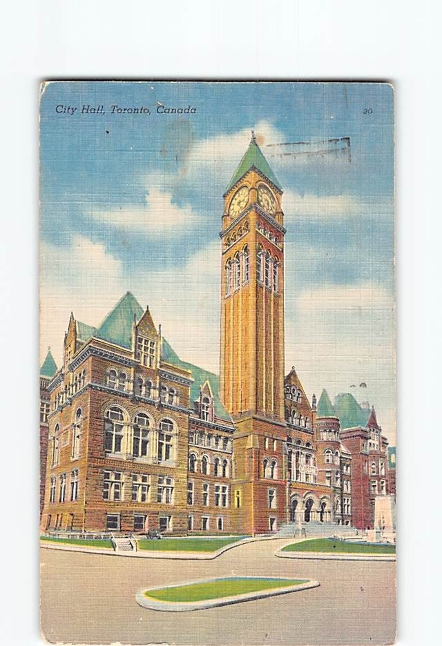 Postcard City Hall Toronto Ontario Canada