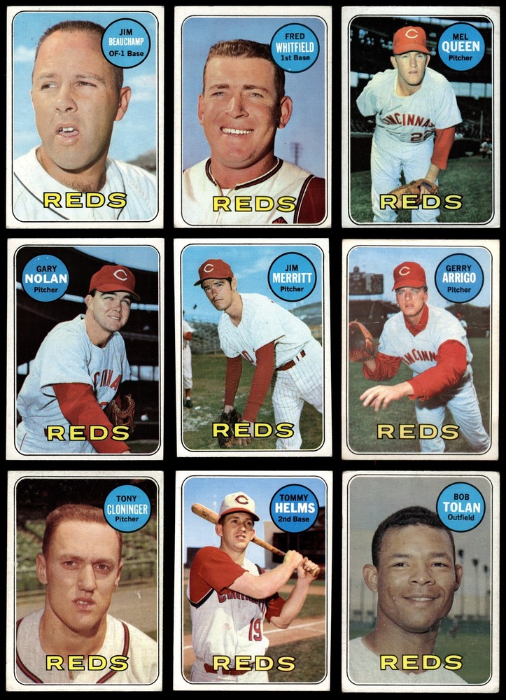 1969 Topps Cincinnati Reds Near Team Set 2.5 - GD+ 7040049 (19 / 31 cards)