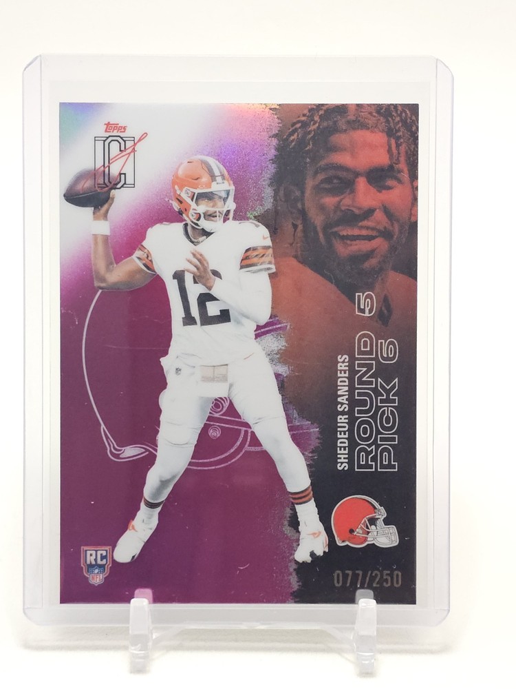 Shedeur Sanders 2025 Topps Signature Class Rookie Magenta /250 #228 Browns Q4856