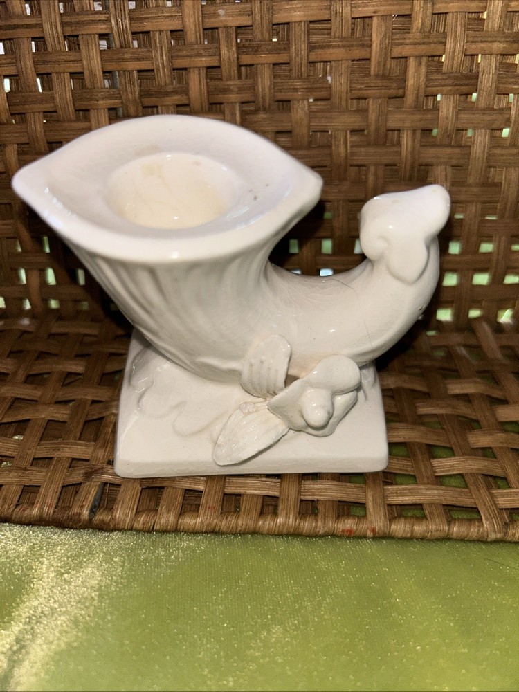 Vintage Taper Candle Holder Made In Japan White Porcelain Floral