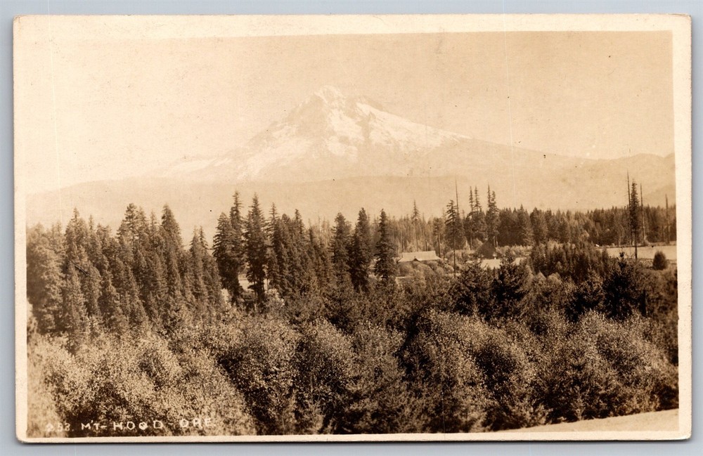 Mt Hood Another View Base Village C1930 RPPC Postcard H12