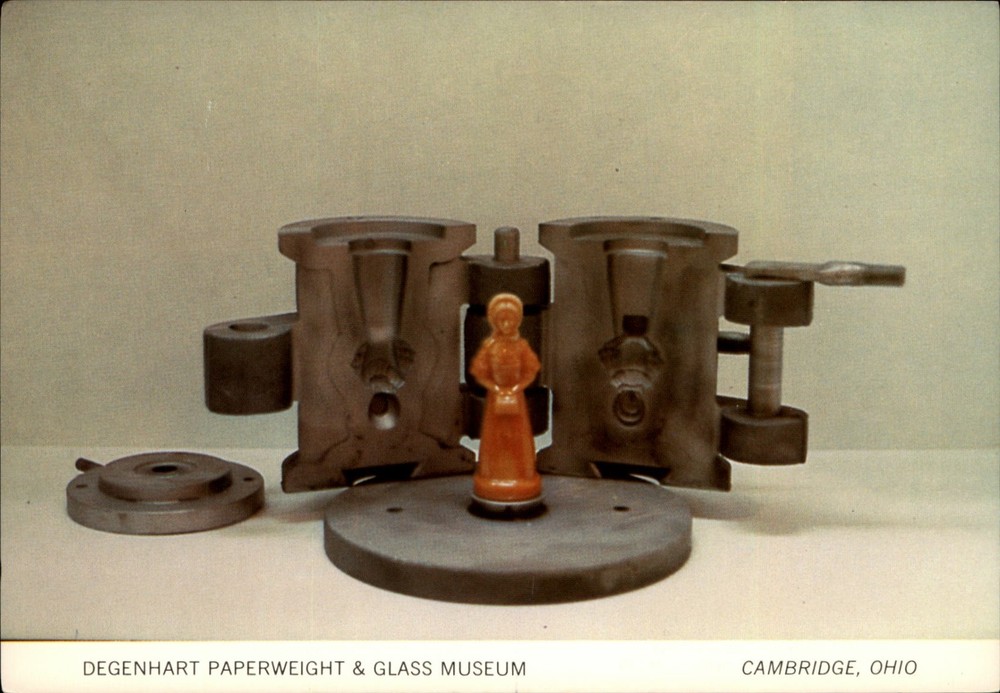 Degenhart Museum Cambridge Ohio Priscilla Doll Mold vintage postcard a138
