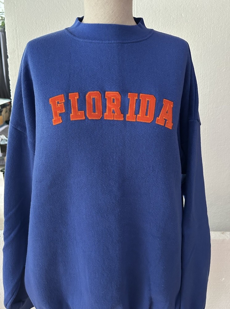 Tultex Florida Gators Sweatshirt Women’s Size XL Blue Crew Neck Sweatshirt