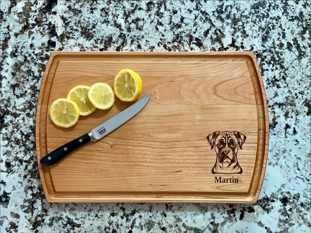 Boxer Cutting Board | Dog Breed Charcuterie Board | Custom Serving Tray |