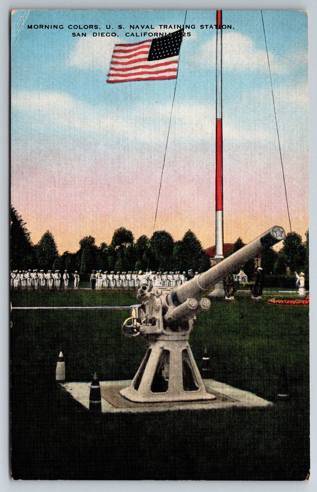 Vintage Postcard CA San Diego U.S. Naval Training Station -3478
