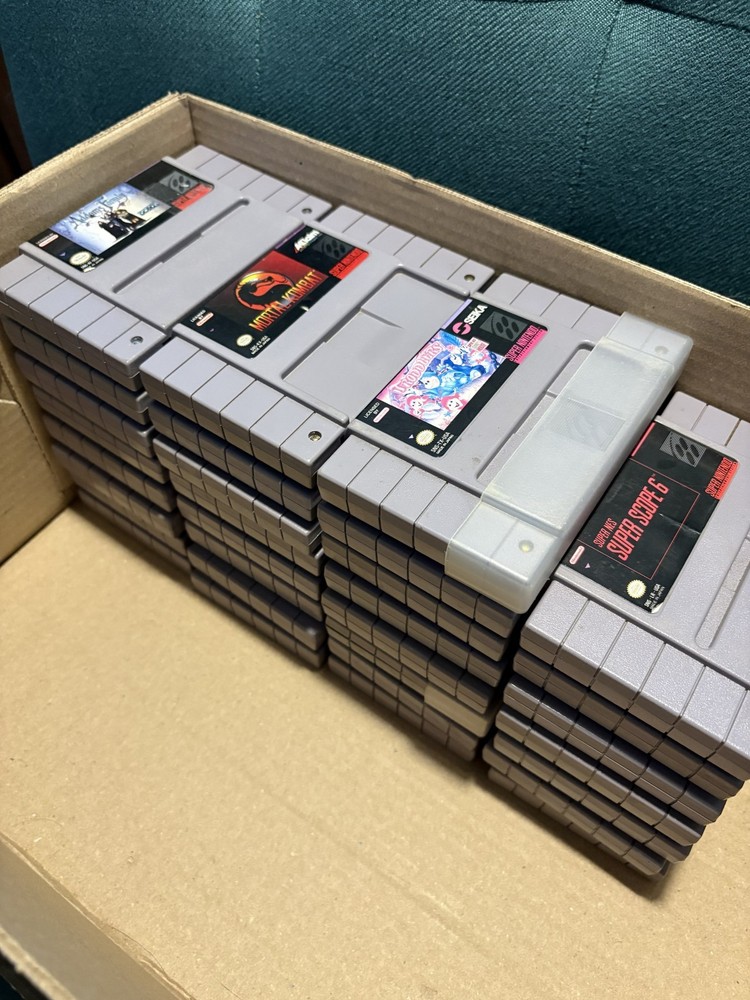 Super Nintendo Snes Original OEM Authentic *Pick Your Game* Cart Only Tested
