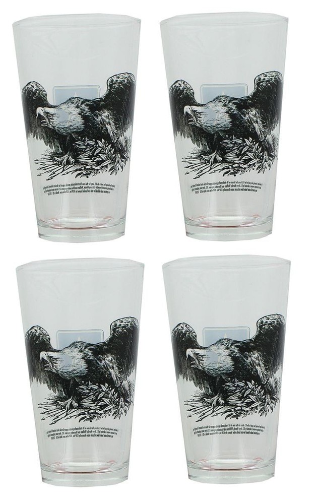 U.S. Army Eagle Crest 16oz Pint Glass Set of 4