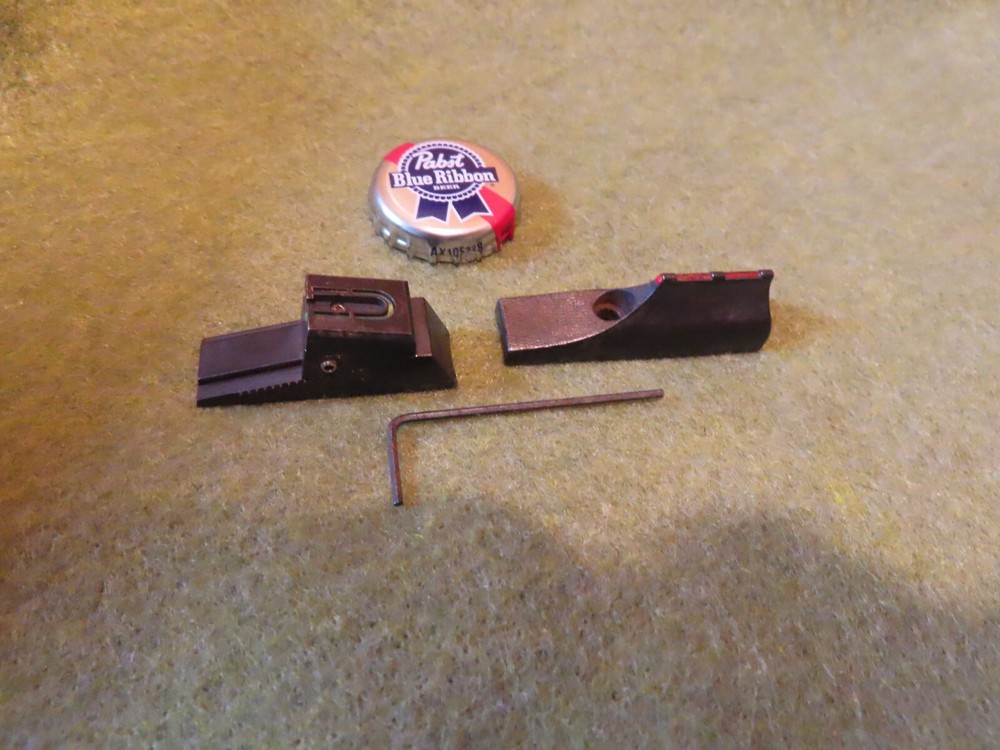 Vtg CVA Rifle Barrel Front/Rear Fire Sight assy, w/ wrench,Rnd~GD+🤠🤠CV2.10.25