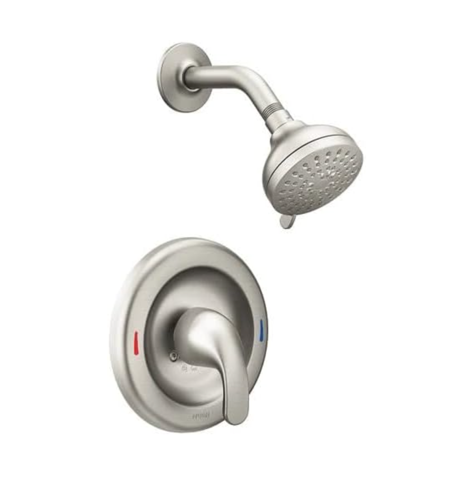 Moen 82604SRN Brushed Nickel Adler 1 Handle Shower Finish Faucet 1 1-Spray Valve