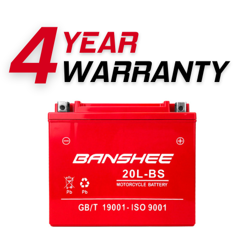 YTX20HL-BS High Performance - Maintenance Free Sealed AGM Motorcycle Battery