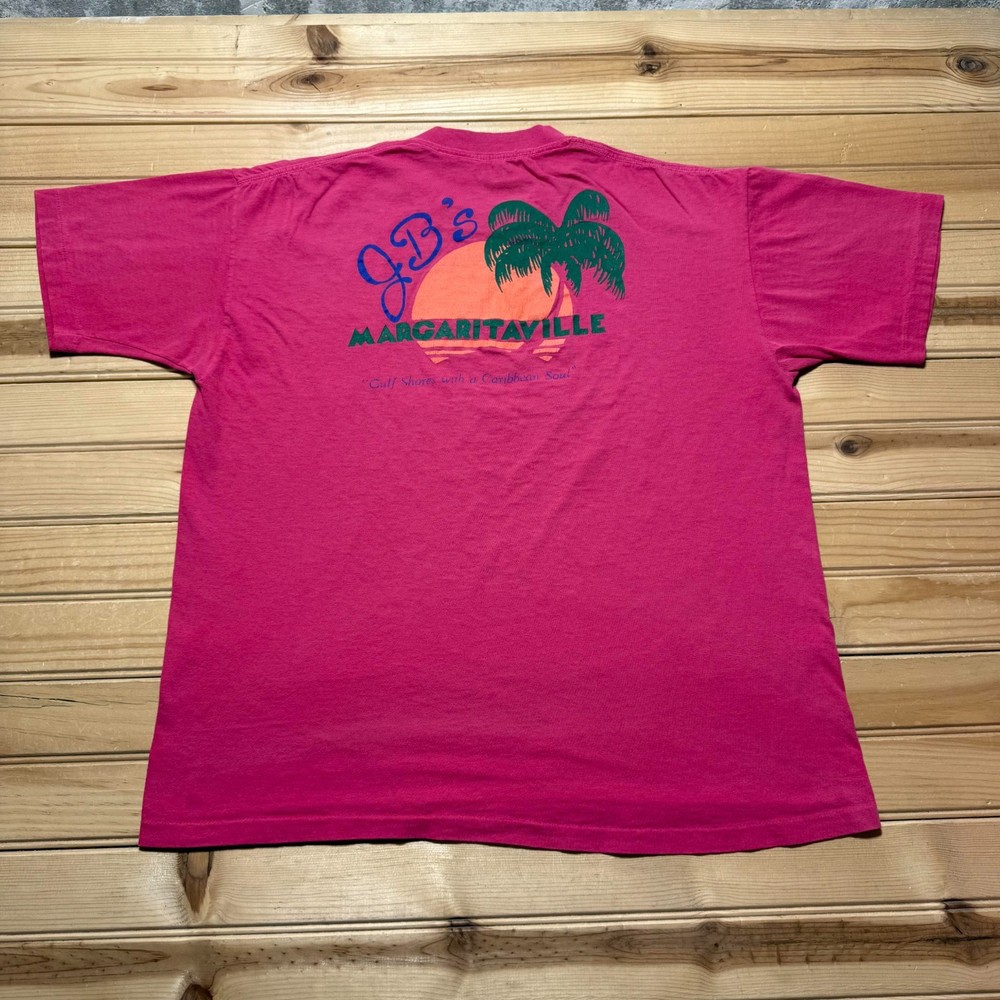 Vintage 90s JB's Margaritaville Beach Resort Tropical Single Stitch Shirt Large