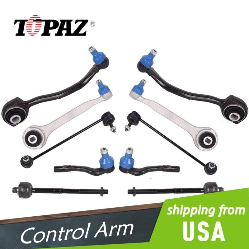 10Pcs Suspension Control Arms & Tie Rod End Link Kit for Mercedes-Benz