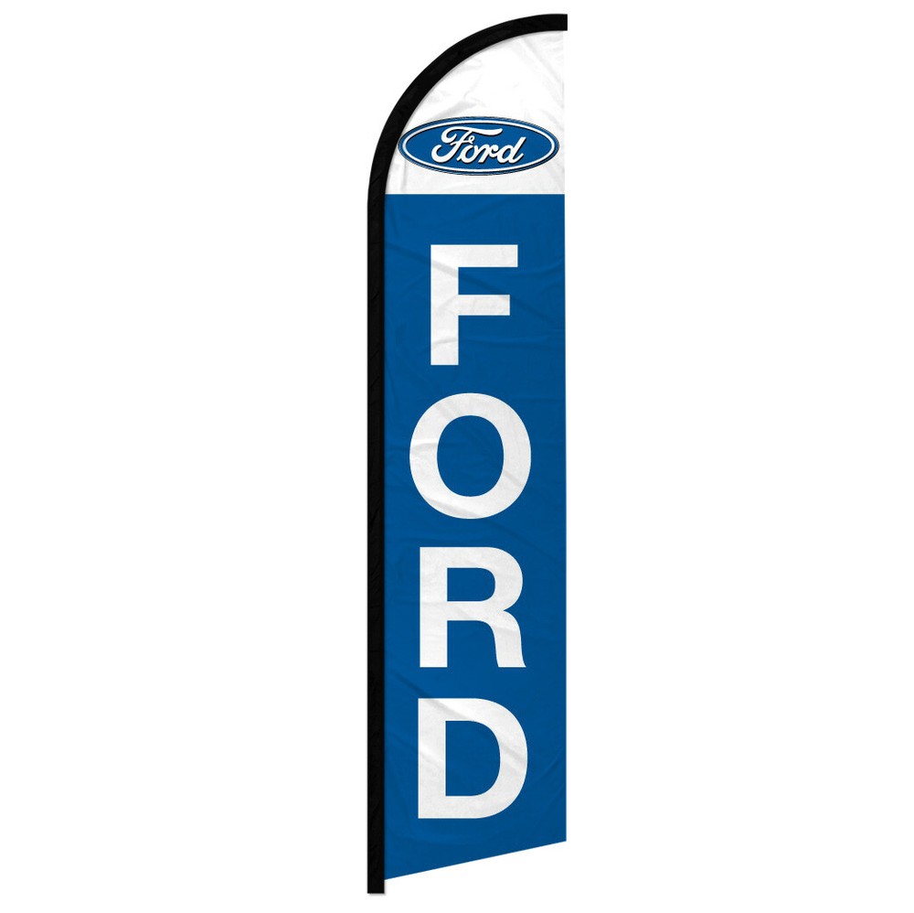 Ford Full Curve Windless Swooper Flag for Car Dealerships – Eye-Catching Outdoor Advertising Solution