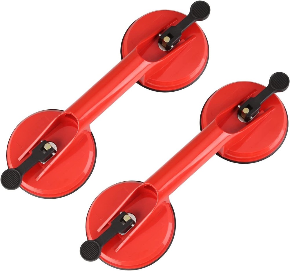 2 Olympia Glass Suction Cup Heavy Duty Plastic Vacuum Plate Handle Glass Holder